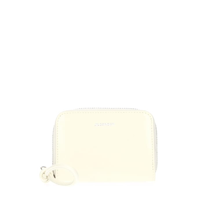 Jil Sander Beige Leren Portefeuille