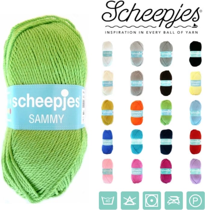 Scheepjes - Sammy - 120 Groen - set van 10 bollen x 100 gram