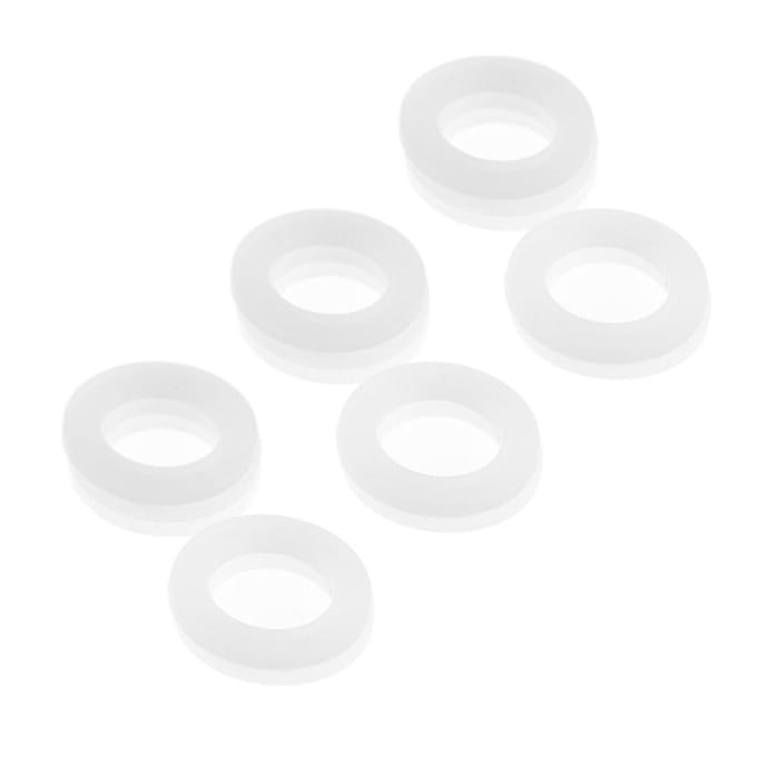 15 stuks O-ringen Boilerafdichting Siliconen Platte Pakkingen Ring Avirulent Smaakloos(3 4) white