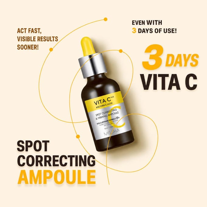 MISSHA Vita C Plus Spot Correcteur & Raffermissant Ampoule 40ml (3 Options) 1PCS black