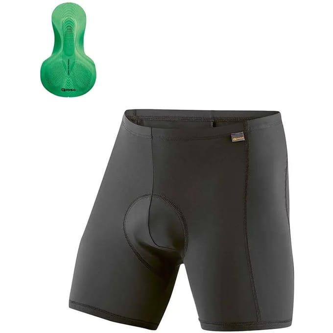 Gonso Fietsbroek Sitivo-u Heren Polyamide Zwart/groen Maat M