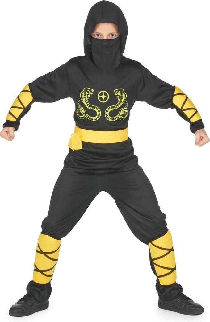 "Ninjavermomming voor jongens Feestkleding - Verkleedkleding - 116/122"