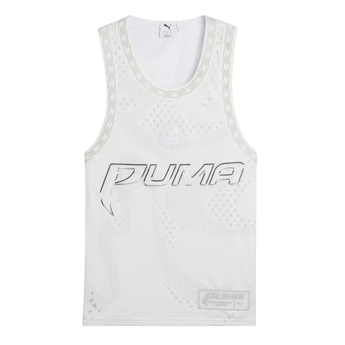 Puma Dames Mesh Prestaties Basketbalsjersey (Puma Wit)