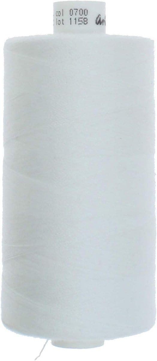 1000m Polyester Naaigaren Dikte 120 - Dikke Sterke Draad voor Naaimachine (Wit)