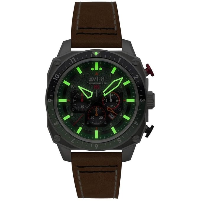 AVI-8 - AV-4100-01 - Polshorloge - Heren - Quartz - HAWKER HUNTER DUAL TIME