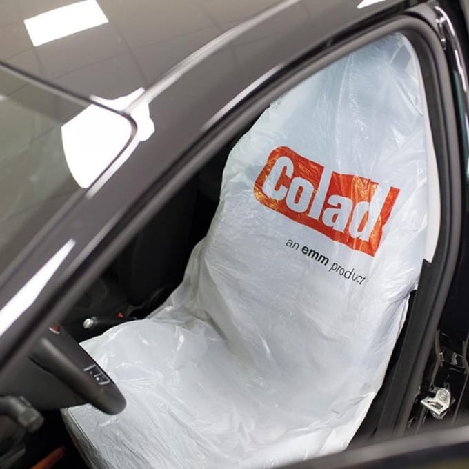 COLAD Plastic Autostoelhoezen - 100 stuks op rol