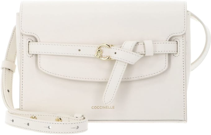 COCCINELLE Leren schoudertas Sabine Handbag Pearl crème
