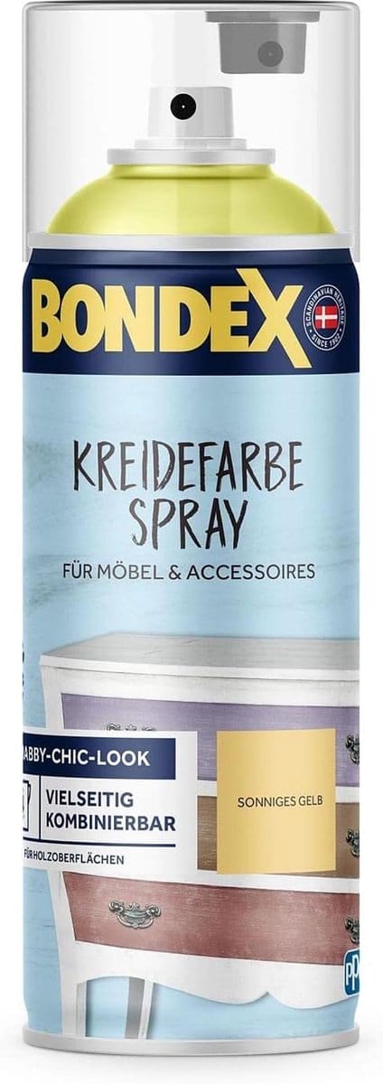 Bondex krijtverfspray 0,4 l (zonnig geel)