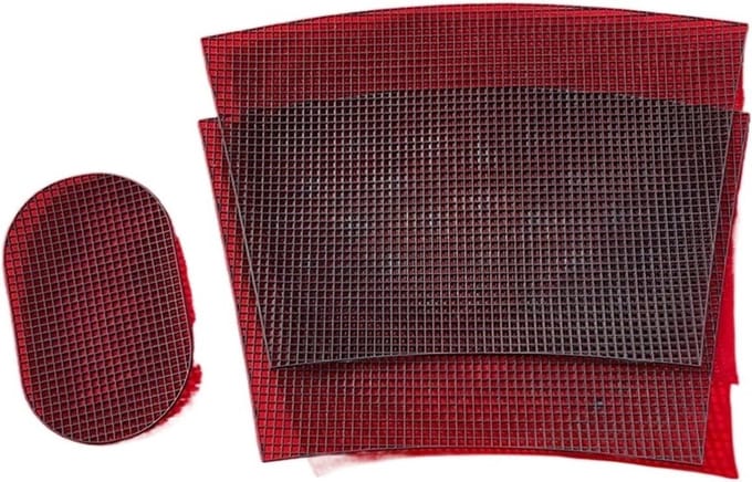 Plastic canvas vellen - Brei-borduur-net - Handwerk projecten - Gratis op maat te snijden - 200 gram - Bruin