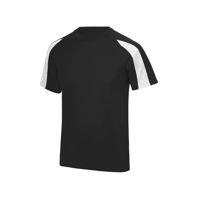 Just Cool Kids´ Contrast Cool T JC003J - JET BLACK/ARCTIC WHITE - 5/6 (S)