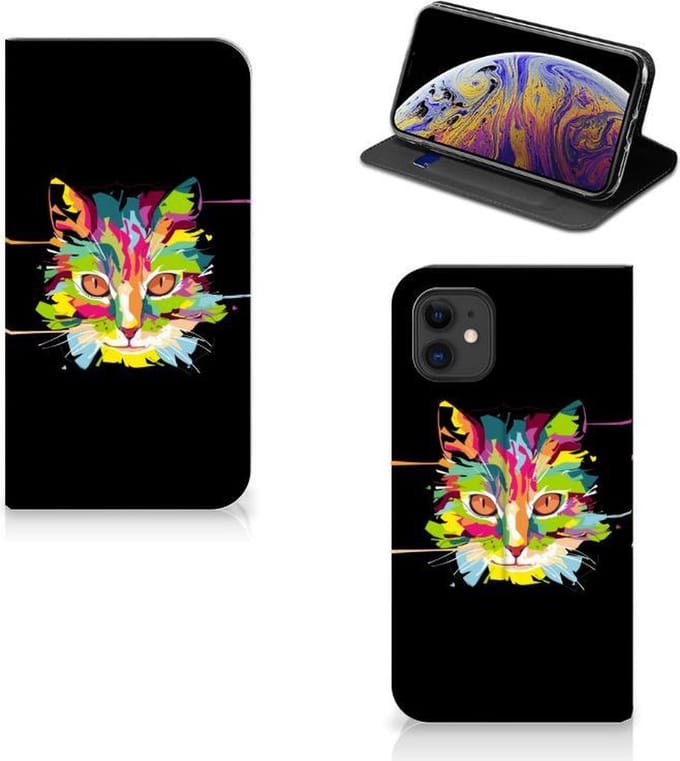 Apple iPhone 11 Magnet Case Cat Color