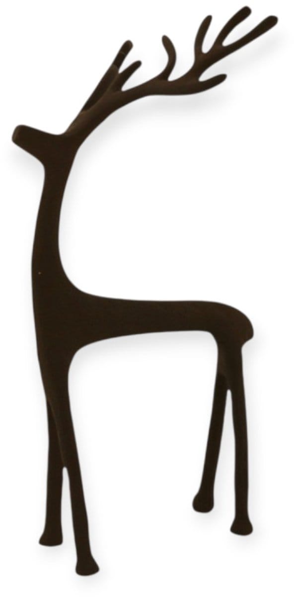 Home Society - Decoratief Hert - Deer - Hert - Bruin - Metaal - 26x13