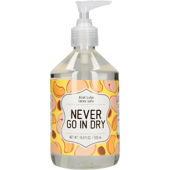 Anaal Glijmiddel - Never Go In Dry 500 ml - Waterbasis