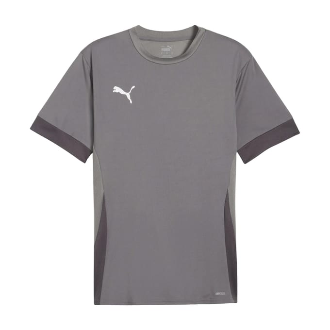 PUMA teamGOAL Matchday Jersey Heren Sportshirt - Cast Iron-PUMA White-Shadow Gray