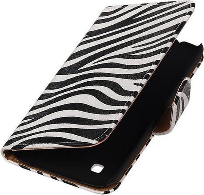 Zebra booktype cover hoesje voor LG K7