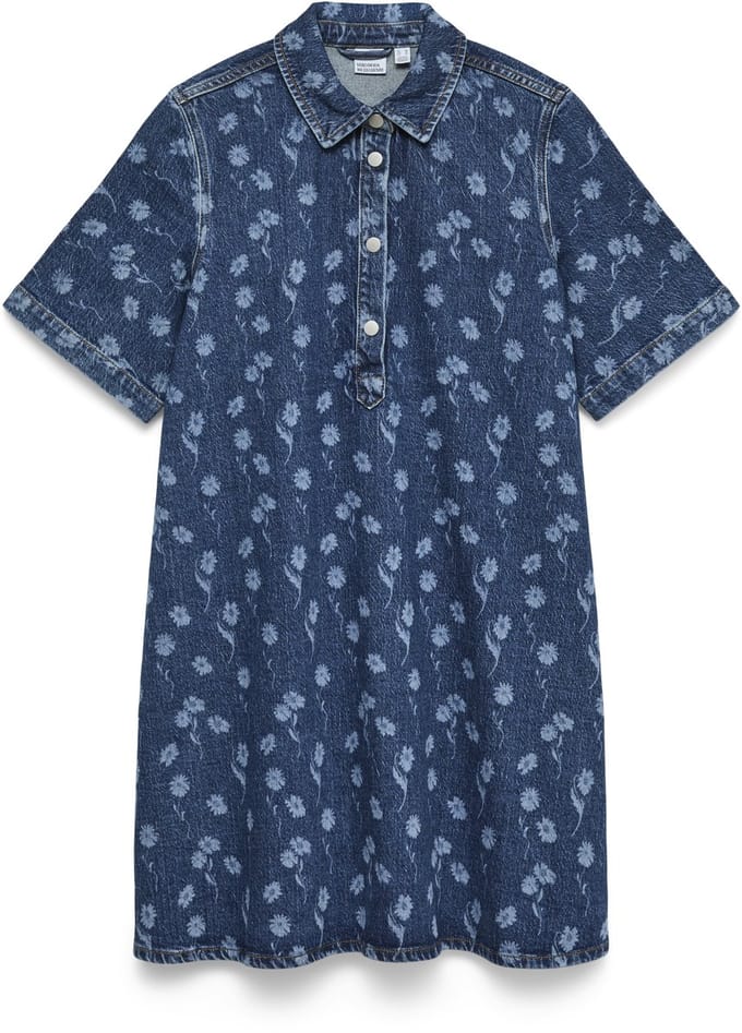 VERO MODA - VMOCINA SS LASER DENIM DRESS - Dames - Mini jurken