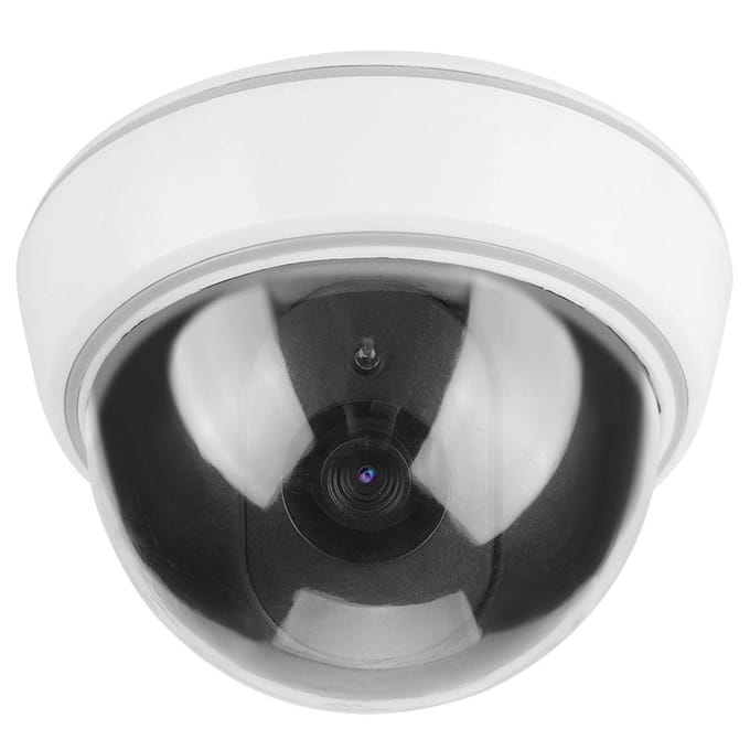 Caméra de simulation dôme factice, fausse alarme de surveillance de sécurité, lumière LED clignotante
