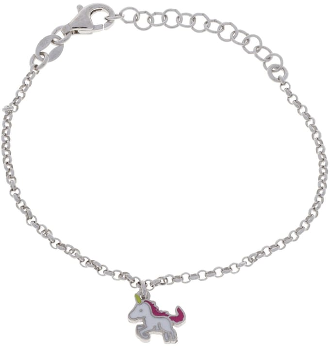 Lilly Armband Unicorn 16cm Zilver