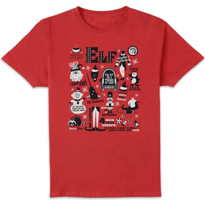Elf Men's Christmas T-Shirt - Red - M