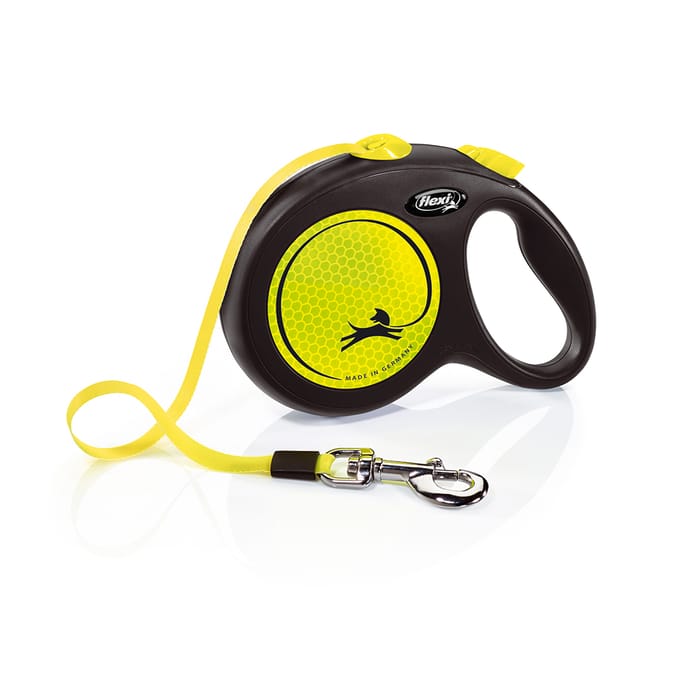 Flexi New Neon - Rollijn Hondenriem - L - 5 Meter - Geel - Grote en Actieve Honden