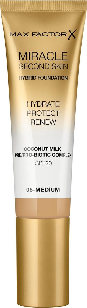 Max Factor Miracle Second Skin Foundation - 05 Medium
