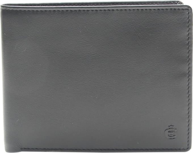 Esquire Portemonnee Slim Wallet Black Zwart