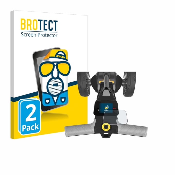 BROTECT - Screenprotector voor PowaKaddy CT6 GPS - Folie Beschermfolie matte 2 Stuks