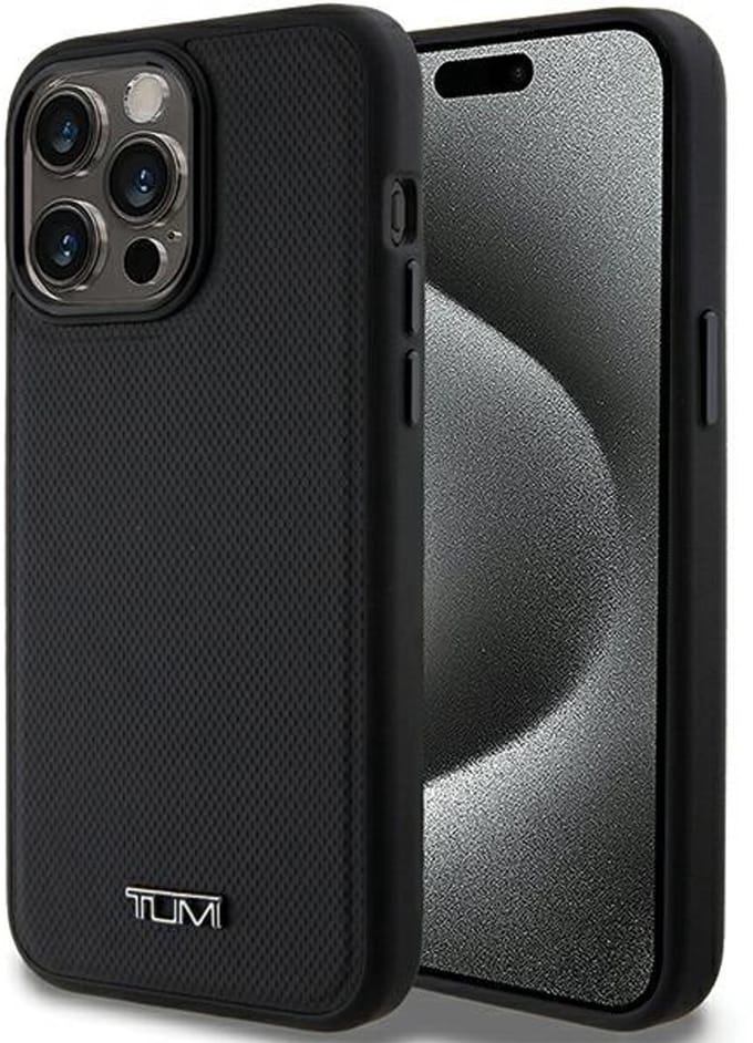 Tumi Serie - Leren iPhone Hoesje - iPhone 15 Pro Max - MagSafe - Zwart