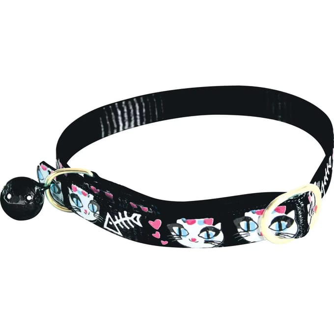 Verstelbare nylon kattenhalsband Zolux Ladycat