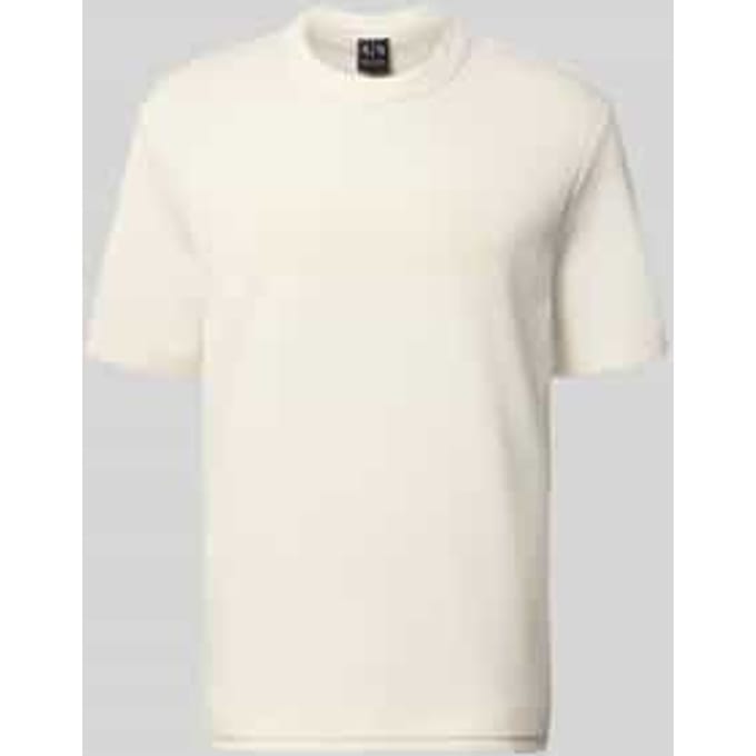 T-shirt met logo en ronde hals