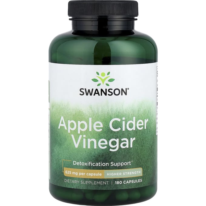 Appelciderazijn, Hoge Sterkte, 625mg, 180 Capsules