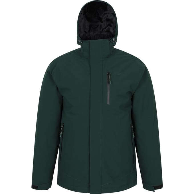 Mountain Warehouse Heren Sycamore 3-in-1 Waterdichte Jas (Donkergroen)