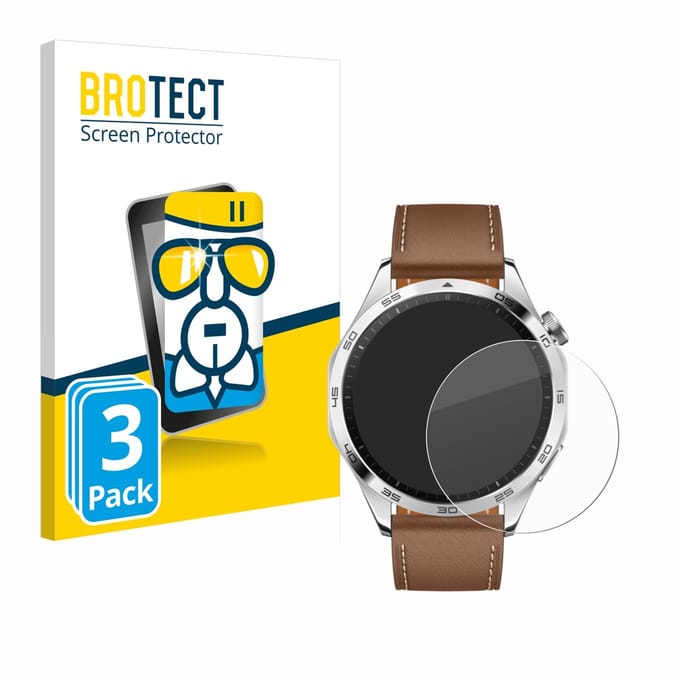Screenprotector 3 Stuks voor Huawei Watch GT 4 (46mm) Beschermglas transparant