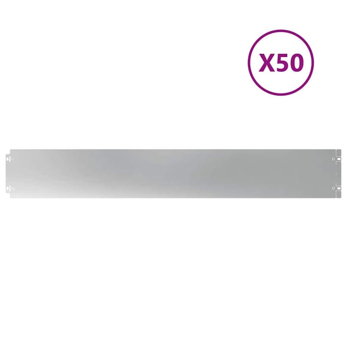 vidaXL - Gazonranden - 50 - st - 15x103 - cm - gegalvaniseerd - staal