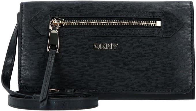 DKNY schoudertas portemonnee Bryant Ave Wallet Blk / Gold zwart