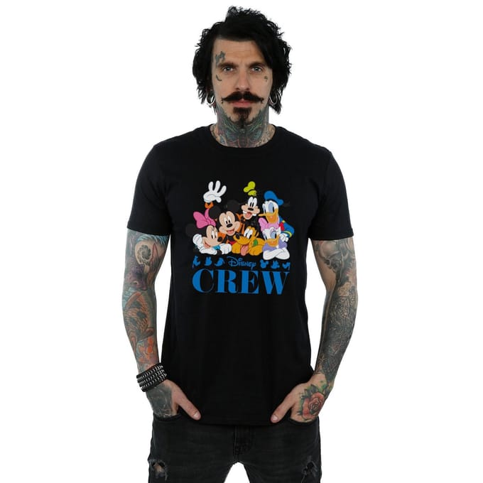 Disney Heren Mickey Mouse Disney Vrienden T-Shirt (Zwart)