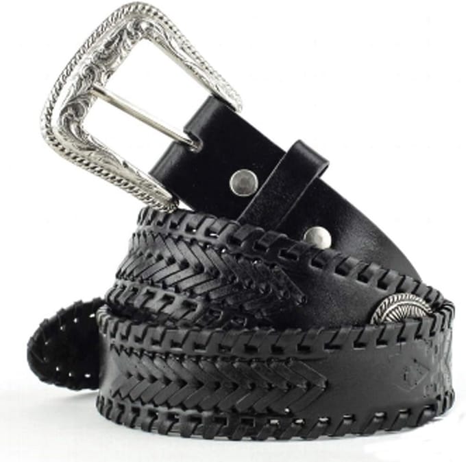 Leren Riem voor Heren - Western Stijl met Verwisselbare Gesp
