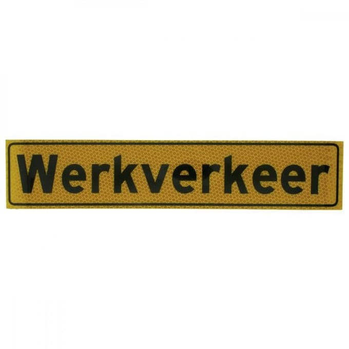 Magneetkaart werkverkeer 350 x 70 mm