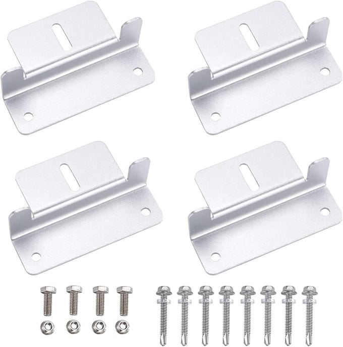 Z-vormige Houder voor Zonnepaneel van Aluminiumlegering - Set van 4 stuks