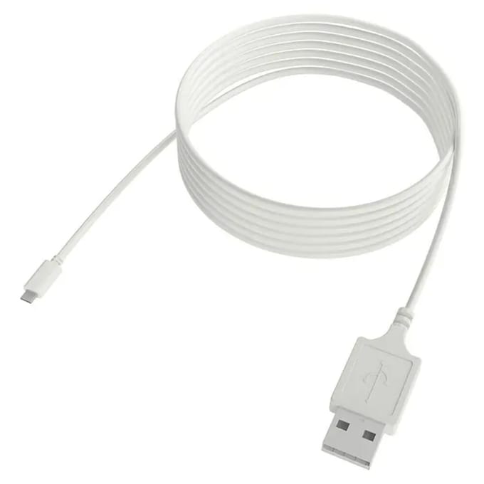 Motionblinds USB-C Kabel - 3 meter - Laadkabel voor Gordijnmotor - Wit - 1 Stuk