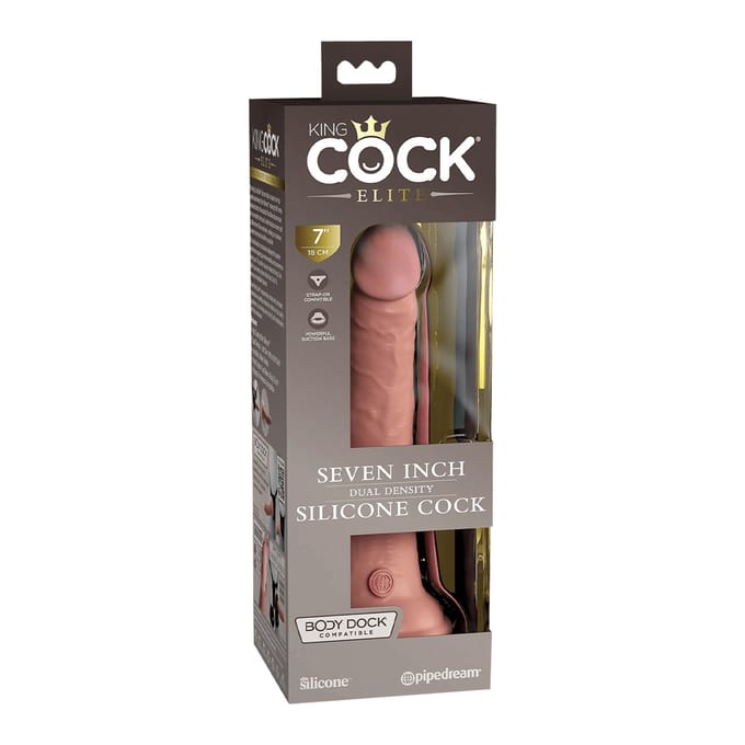 Pipedream - King Cock - Dual Density Dildo - 18 cm - Lichte Huidskleur