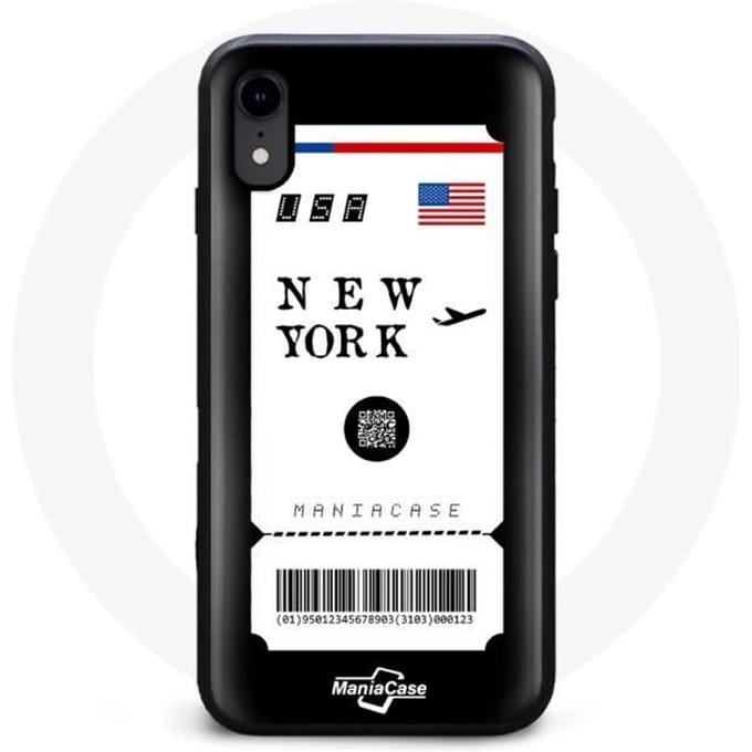 Coque - MANIACASE - iPhone X - Billet d'avion - Design original - Souple