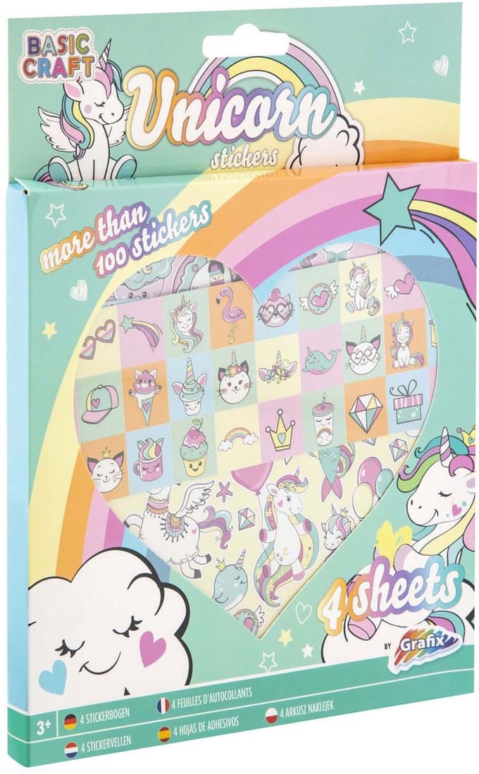 Creative Craft Group - Unicorn sticker set 100 pcs.