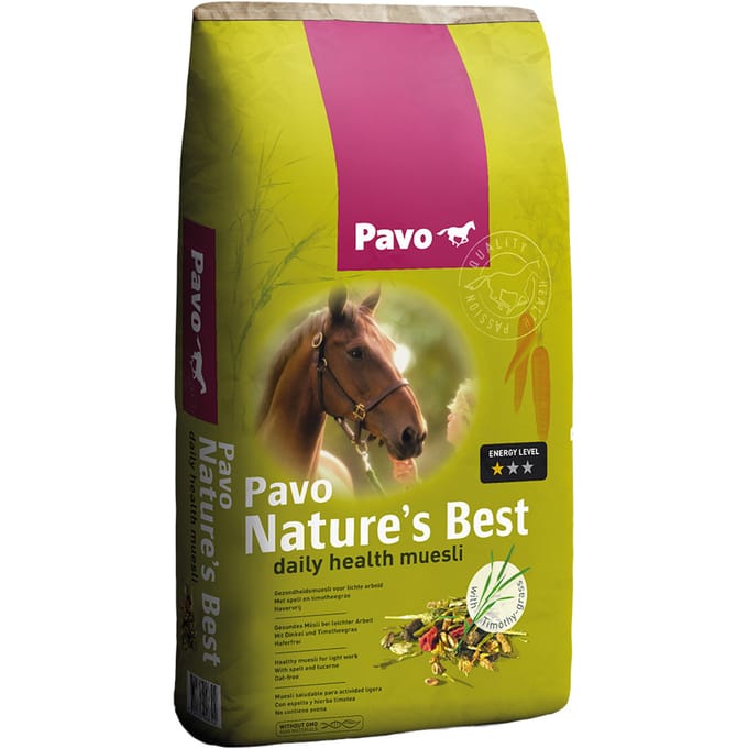 15kg Pavo Nature's Best voor paarden muesli