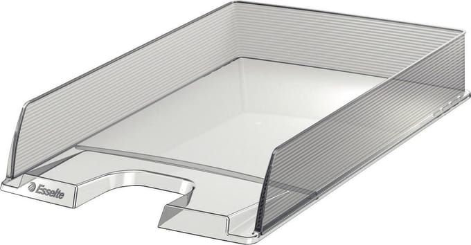 Esselte Europost brievenbak, transparant Glashelder