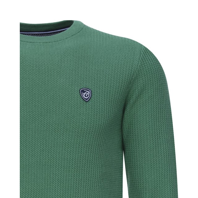 Campbell Heren Trui Ronde Hals Deep Grass Green