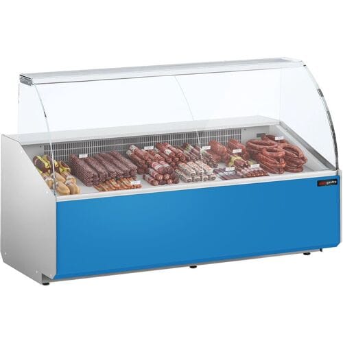 GGM Gastro Kühltheke - 2500mm - Frontblende Hellblau