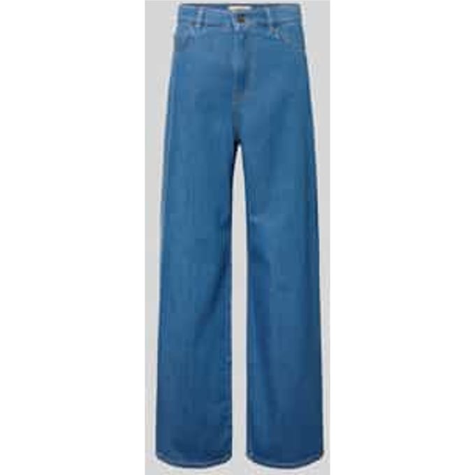 Wide leg loose fit jeans van pure Katoen Model 'VEGA'