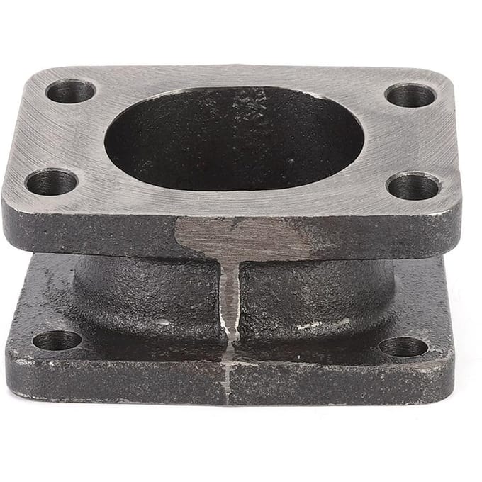 Adaptateur turbo T3 vers T4, bride d'échappement à 15 degrés, accessoire pour turbocompresseur gray