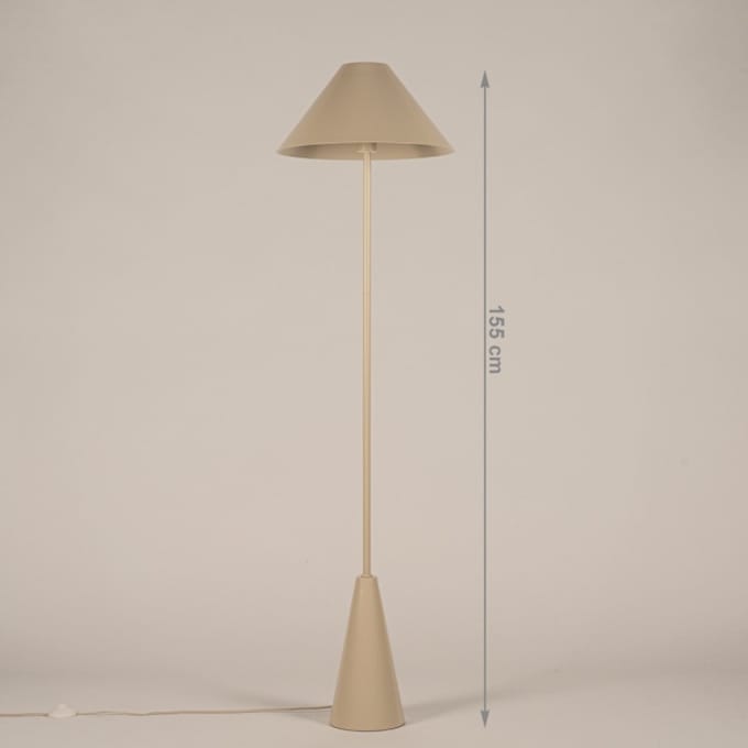 Lumidora Vloerlamp 75656 - CELINE - E27 - Beige - Zand - Metaal